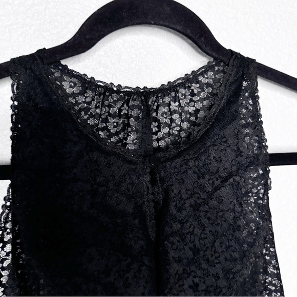 GOSSARD ARTEMIS VINTAGE BLACK LACE NIGHTIE SZ S - Picture 7 of 9